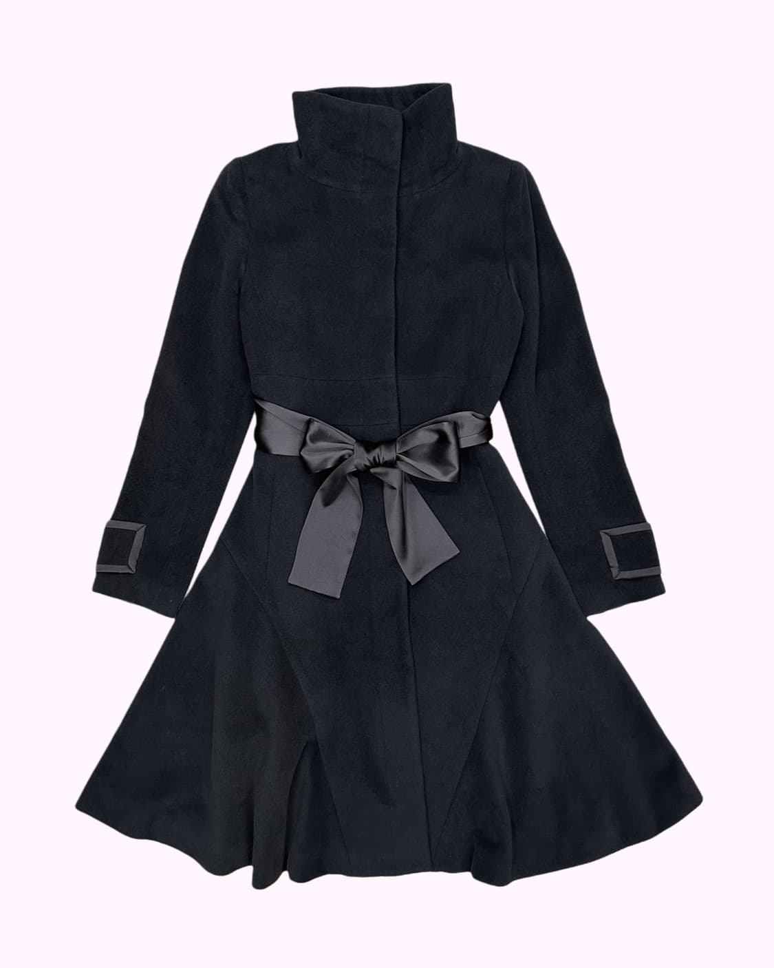 angora wool flare ribbon coat 상품이미지2