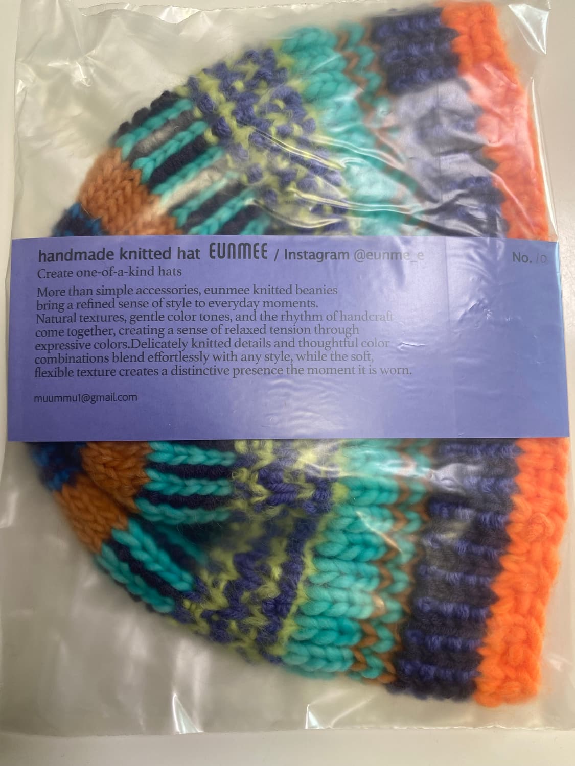 무아 은미 EUNMEE 핸드메이드 니트 모자 hat 새상품 상품이미지2
