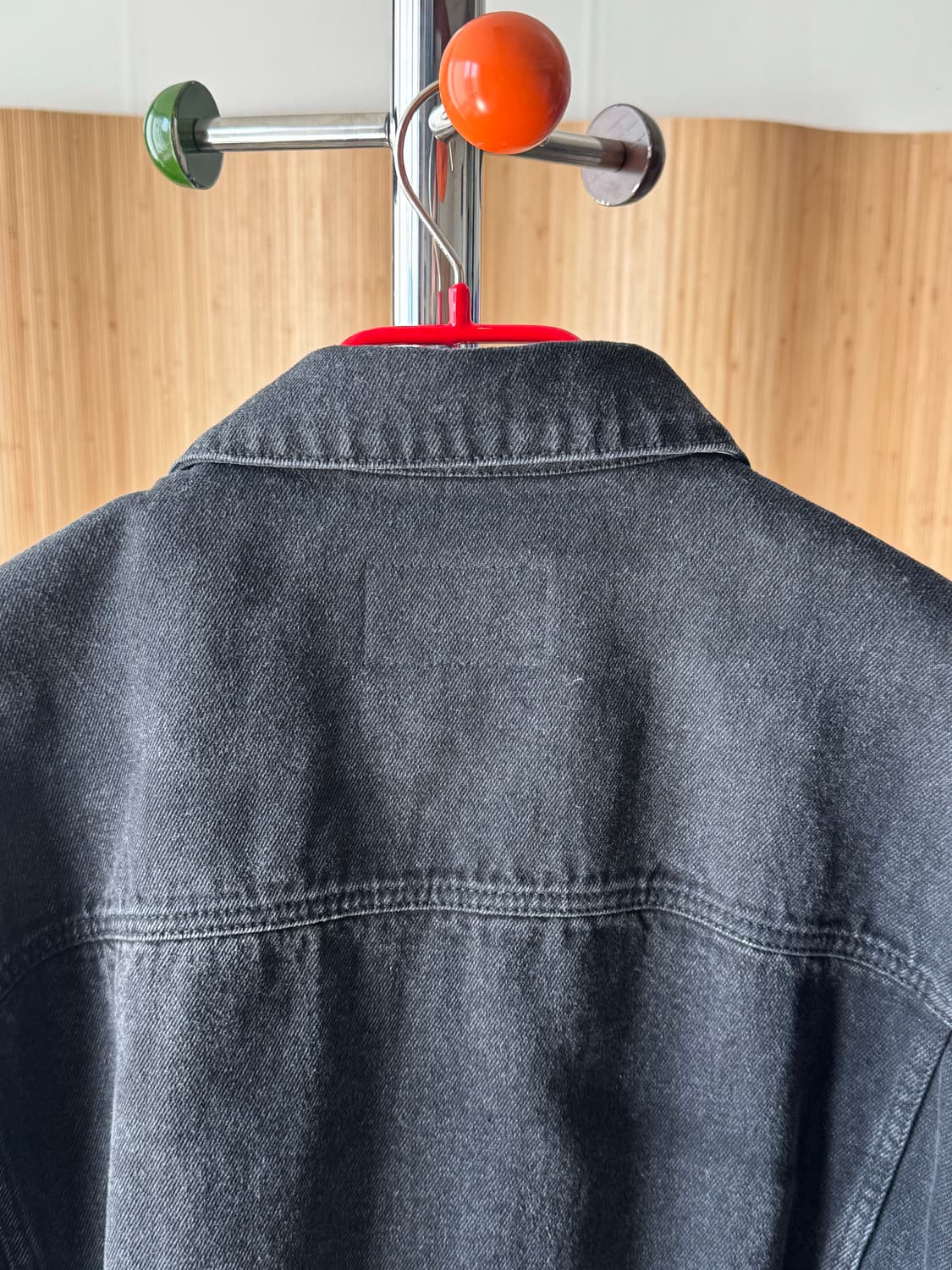 [L] 렉토(RECTO) 빈센트 데님 자켓 - 블랙/워싱블랙 (S급) 상품이미지8