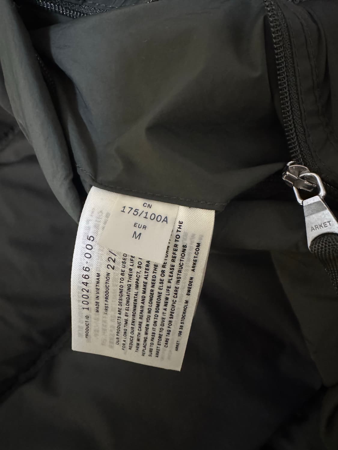 아르켓 푸퍼 패딩 M 상품이미지3