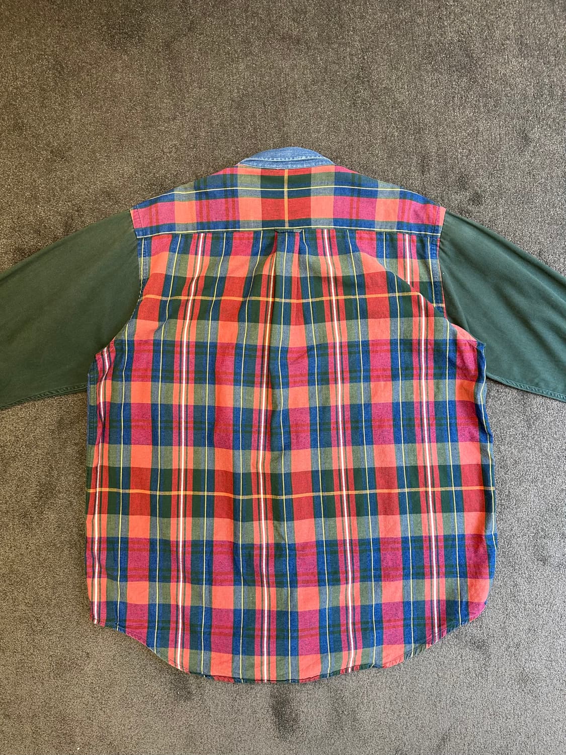 Nautica 데님/녹색 남방 셔츠 XL 상품이미지4