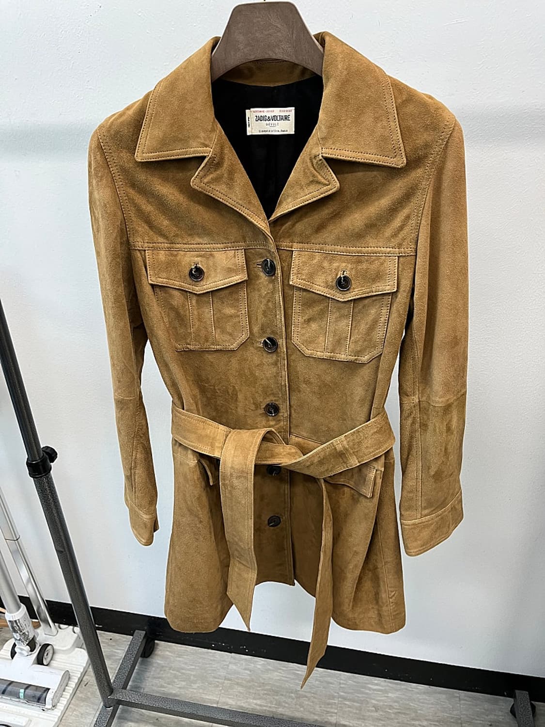 여) 쟈딕앤볼테르 리얼가죽 스웨이드 코트  상품이미지2