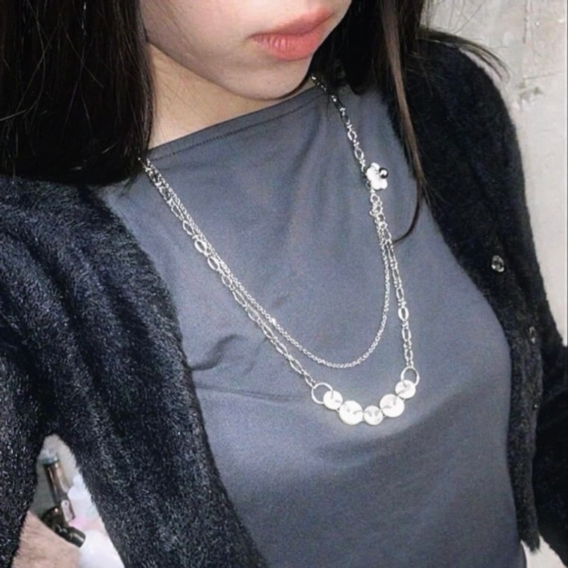 베키 버튼 목걸이 상품이미지1