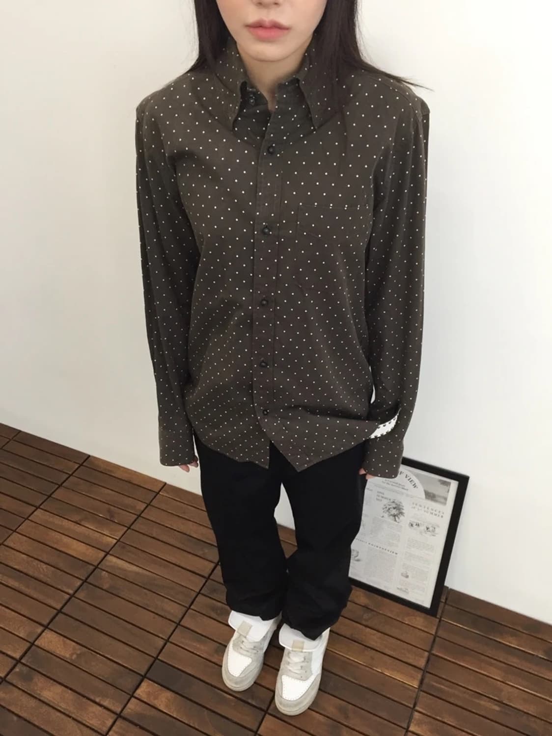 ABAHOUSE Dot Pattern Shirt 상품이미지1