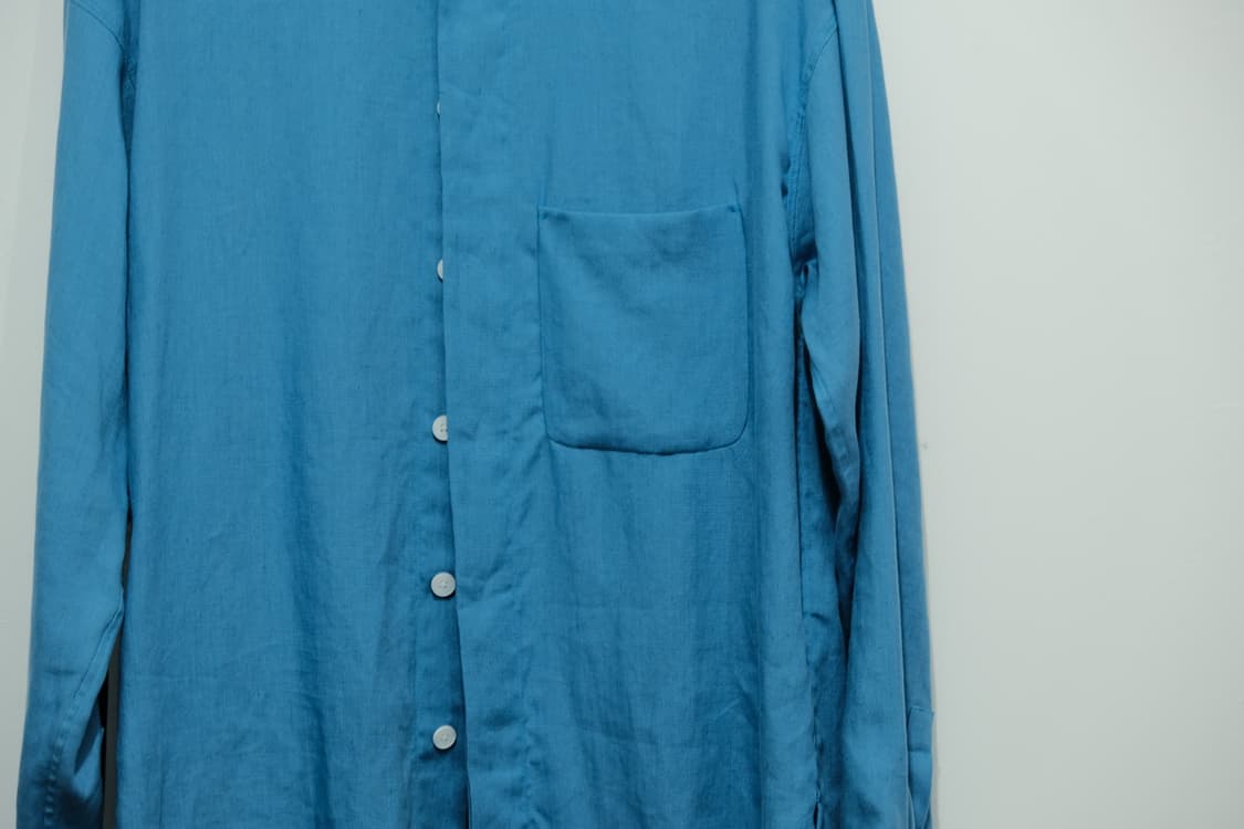 Haider ackermann skyblue linen shirt 상품이미지4
