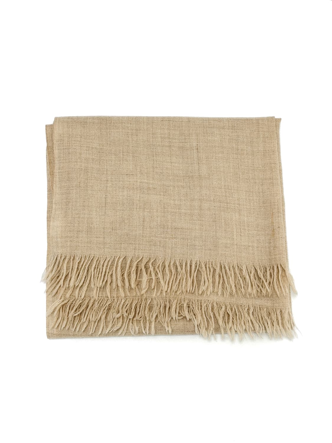 조르지오 아르마니 캐시미어 울 스카프 베이지 상품이미지3