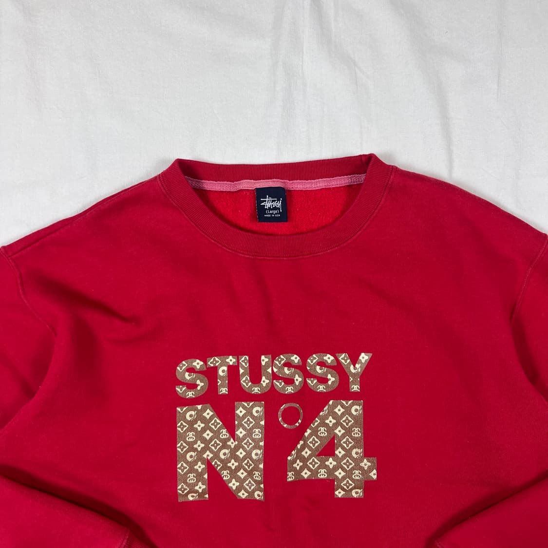 00s 스투시 n4 루이비통 패러디 패턴 맨투맨 상품이미지2