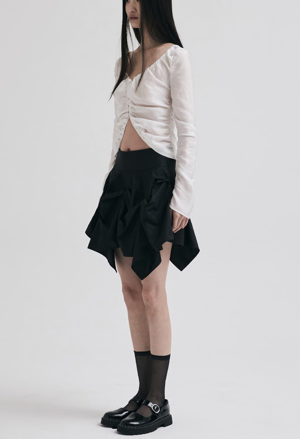 KILO MINI SKIRT (BLACK) 상품이미지3