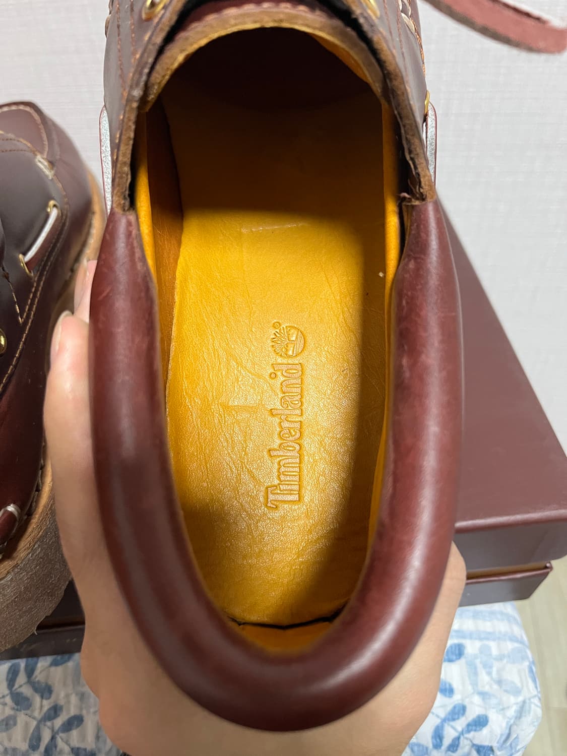 팀버랜드 3아이 보트슈즈 버건디 42(265)사이즈 상품이미지7