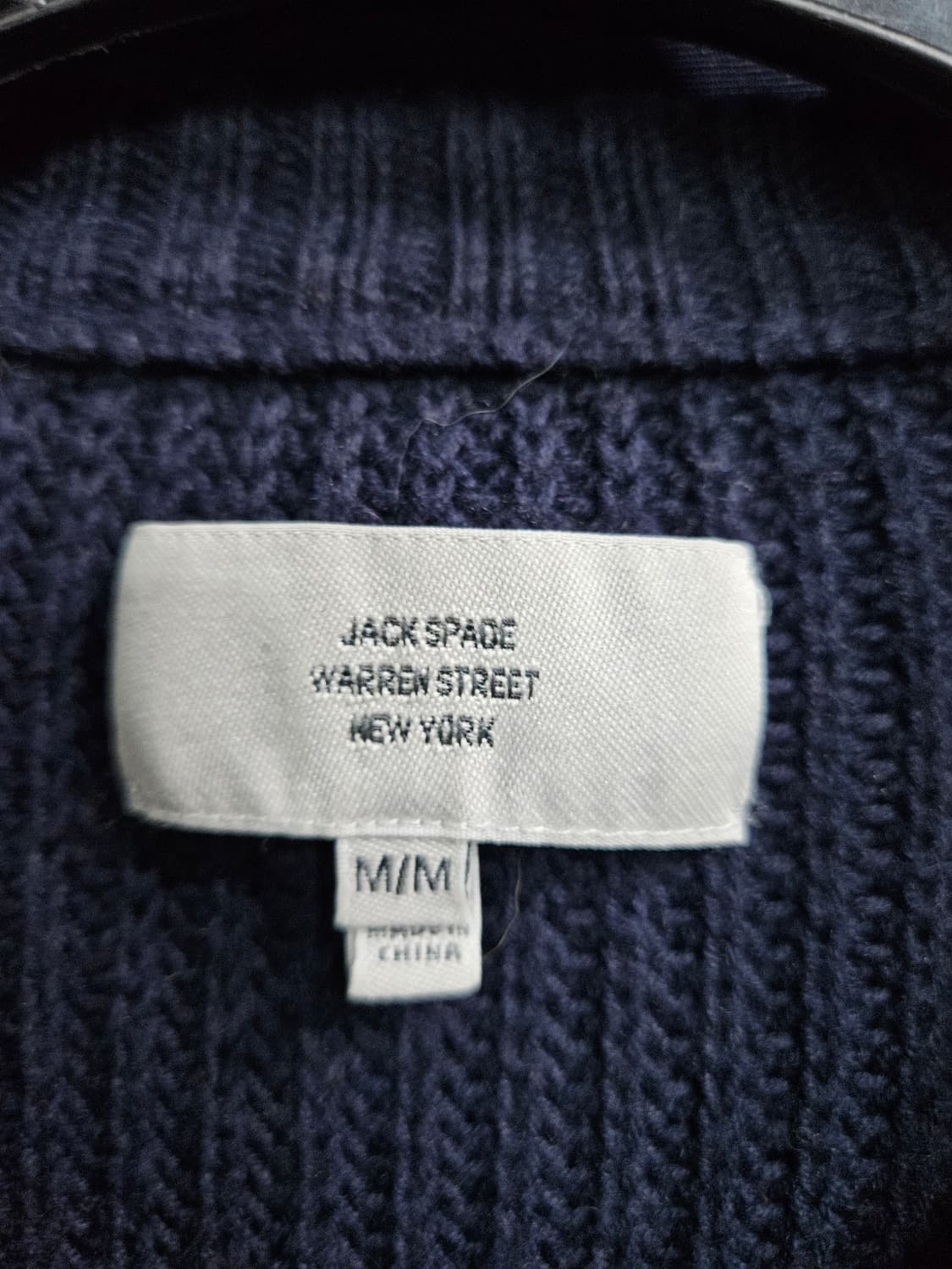 잭스페이드 네이비컬러 남성 95~100 니트 상품이미지3