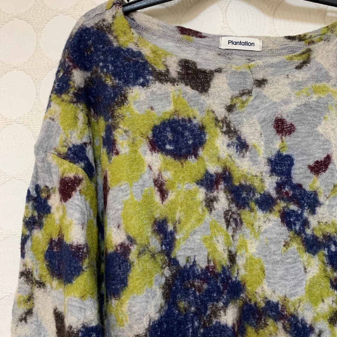 plantation 오일 페인팅 울 원피스 상품이미지5