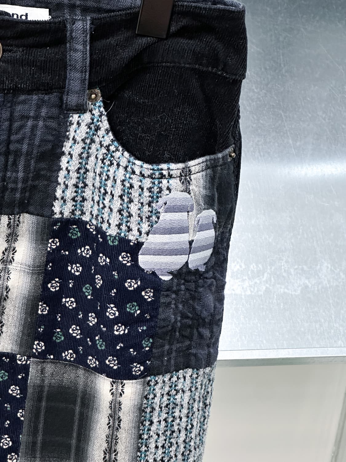 dog patchwork corduroy skirt 상품이미지3