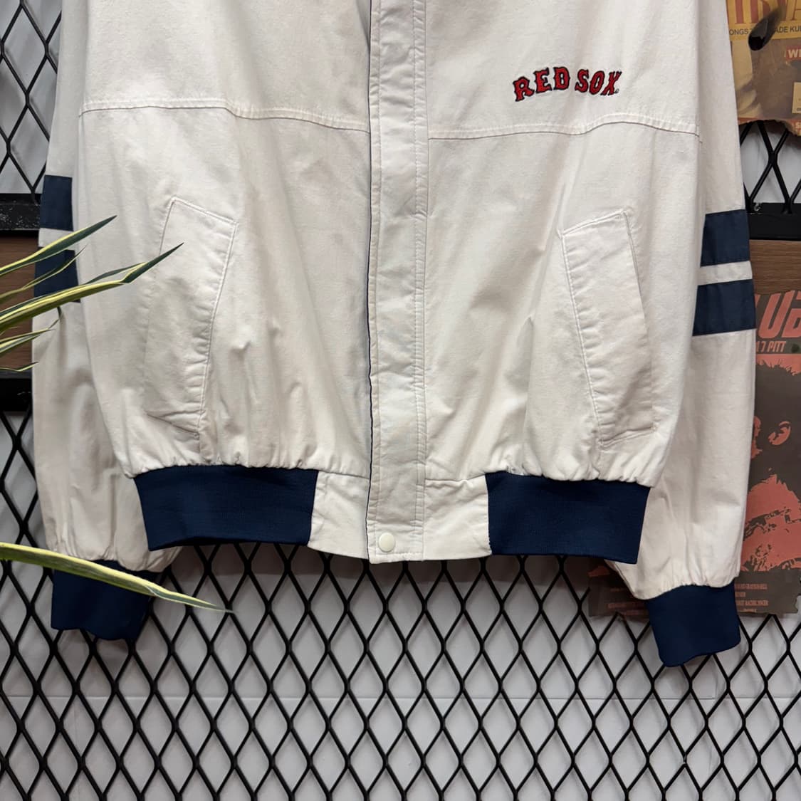 90s 스윙스터 전면 RED SOX 레터링 로고 포인트 화이트 상품이미지4