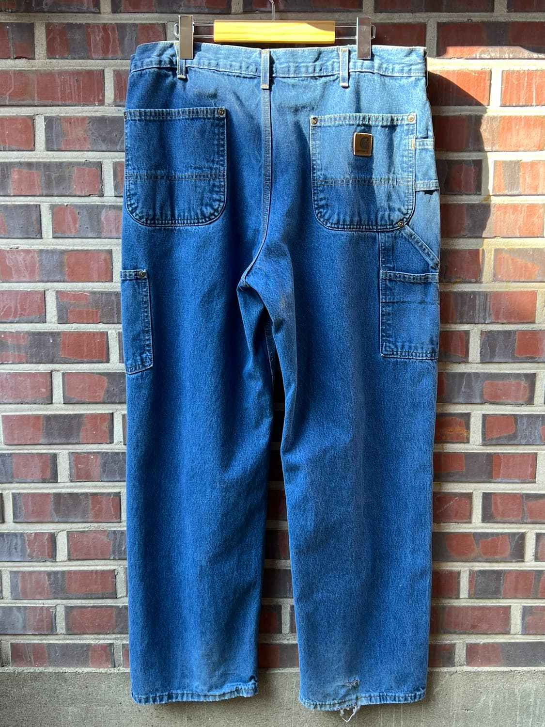 10's [36x30] 칼하트 더블니 데님 워크팬츠 미제 원단 상품이미지8