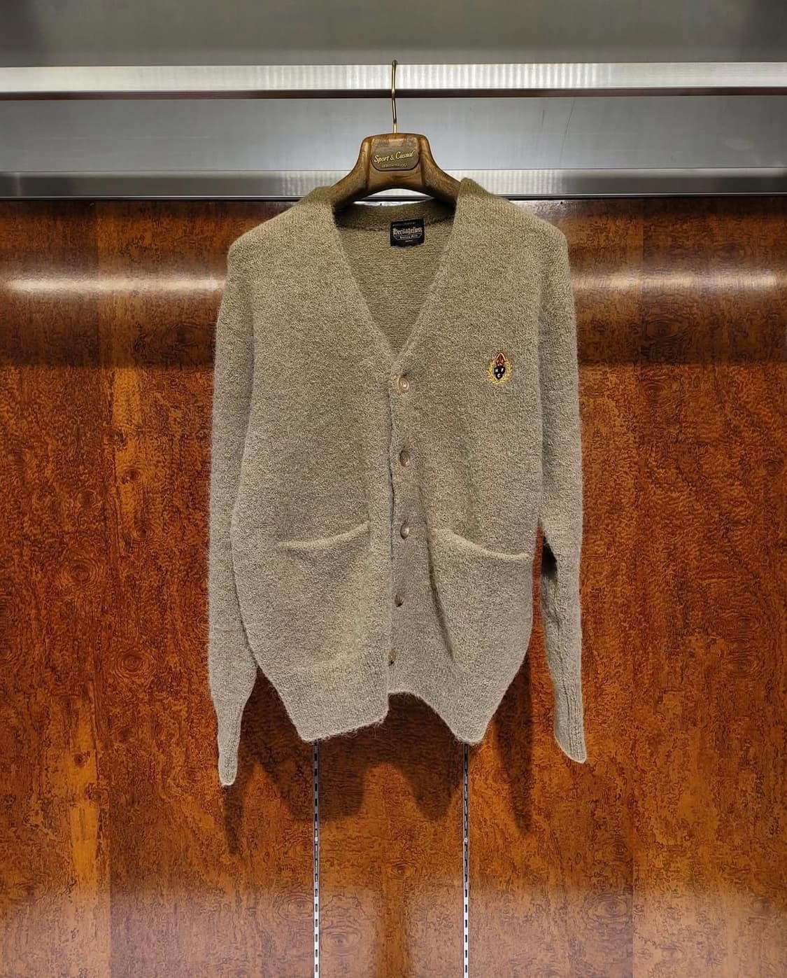 새제품) 헤리티지플로스 알파카 가디건 베이지 남녀공용 S 니트 상품이미지2