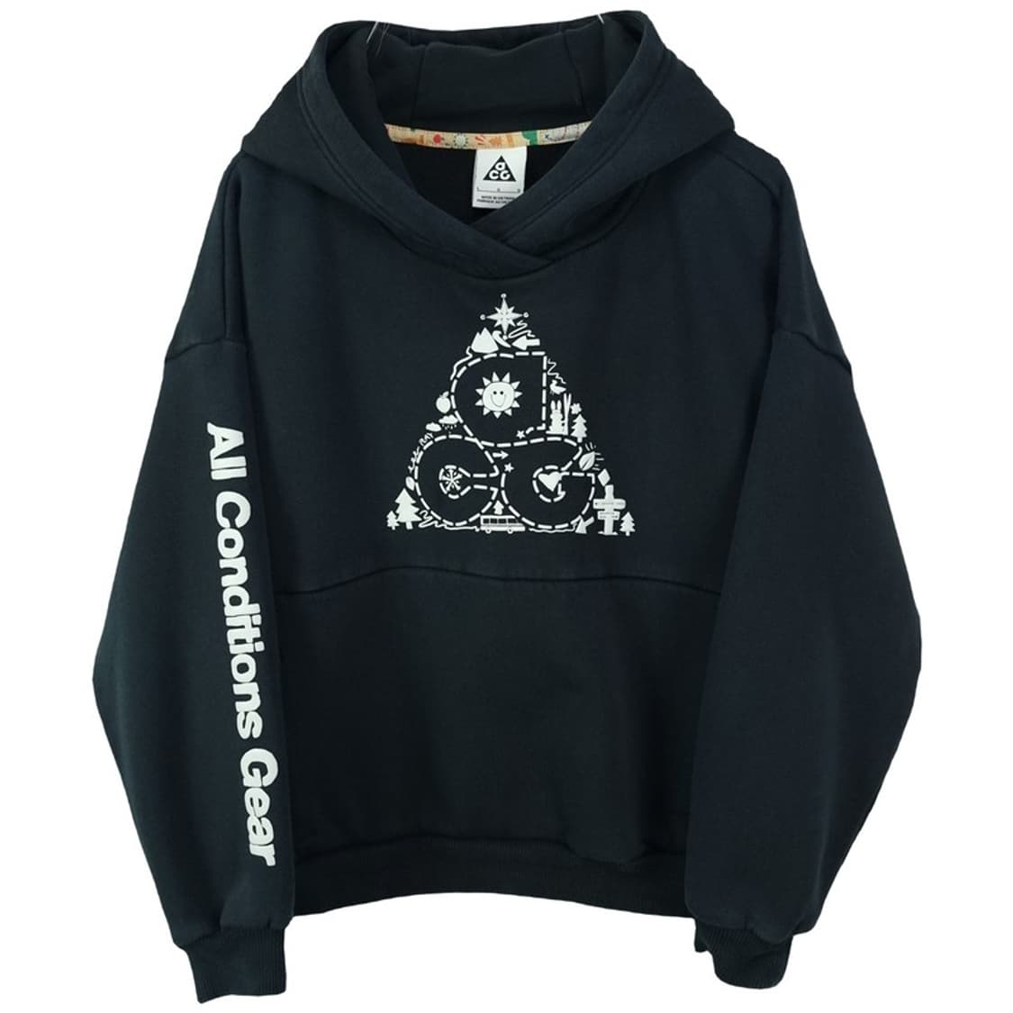 [나이키 ACG] 빅로고 오버핏 후드티 블랙 M18937 상품이미지2