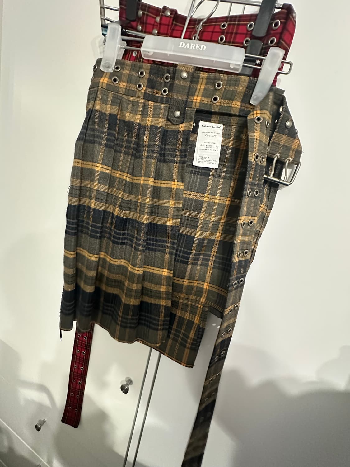 베이컨트 아카이브 레이어드 스커트 그레이 옐로우  상품이미지4