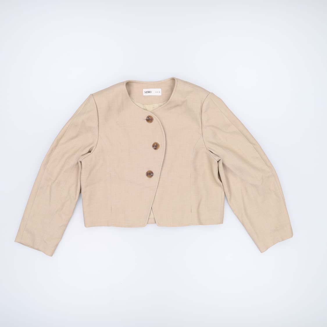 [S] 미쏘 여성 베이지 숏 자켓 1216H1 상품이미지1
