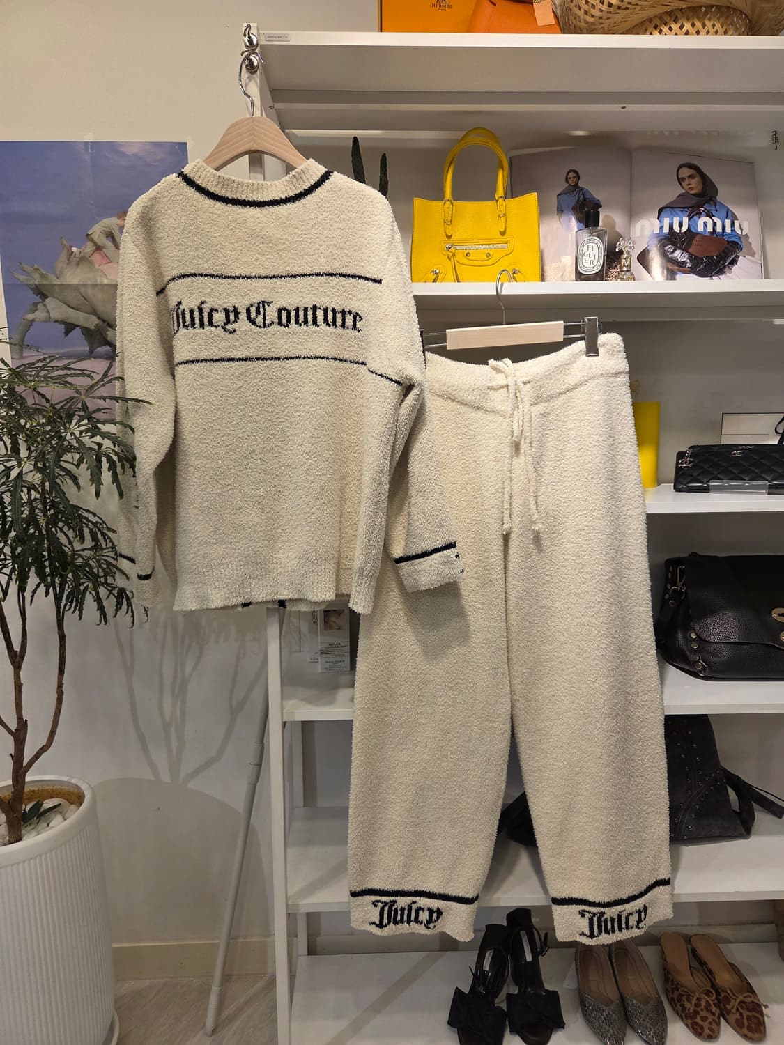 쥬시꾸뛰르 라운지 웨어 세트 실내복 (가디건  바지) 상품이미지1