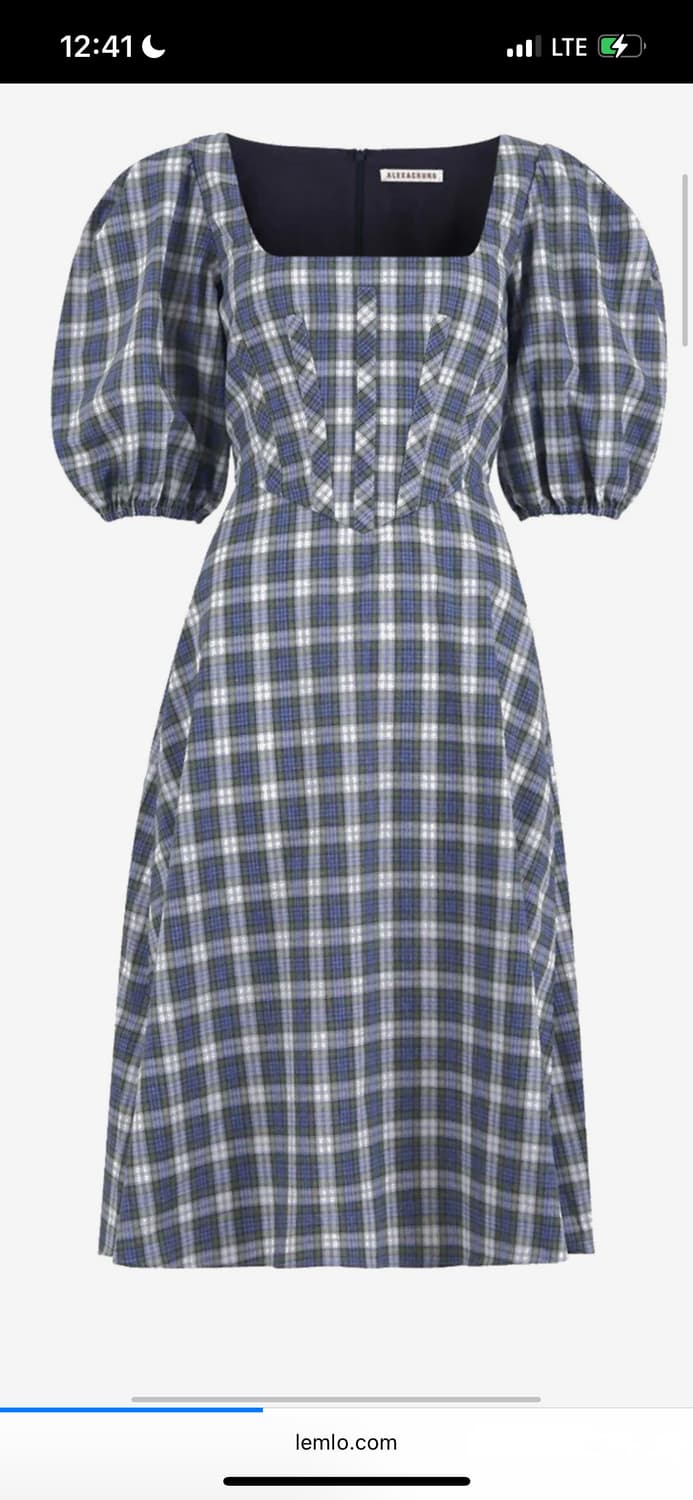 Alexa chung check dress uk6 알렉사청 체크원피스 상품이미지3