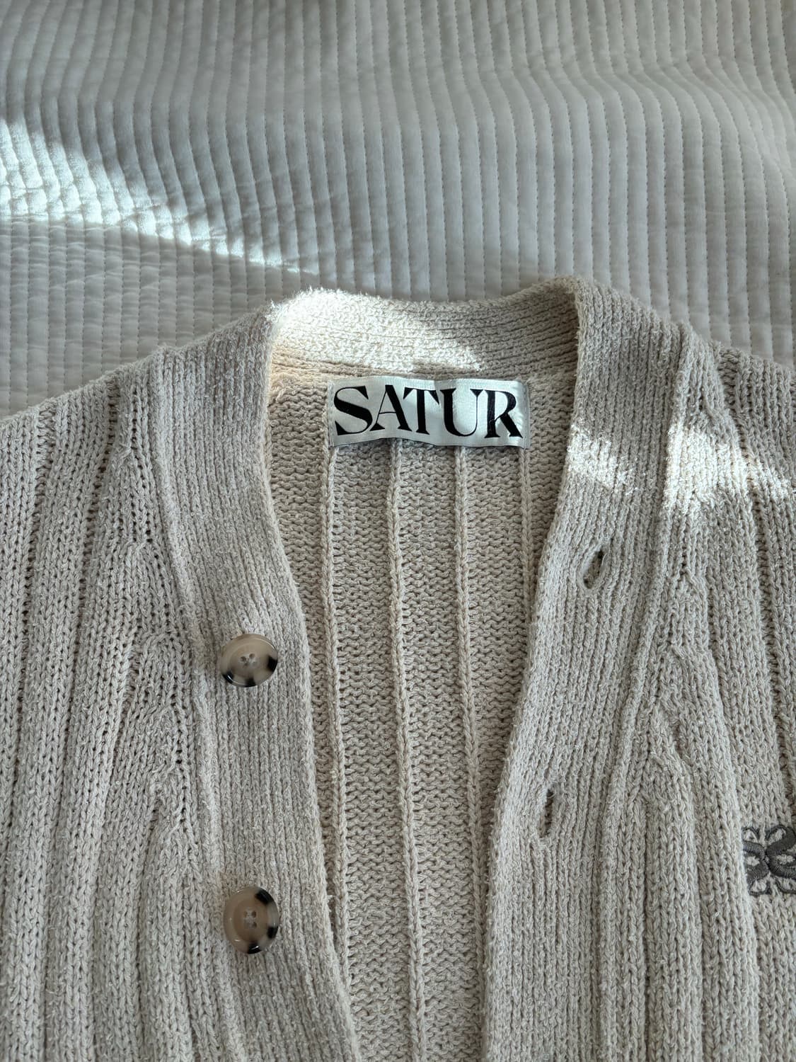 새터 부클가디건 아이보리 ws 상품이미지3