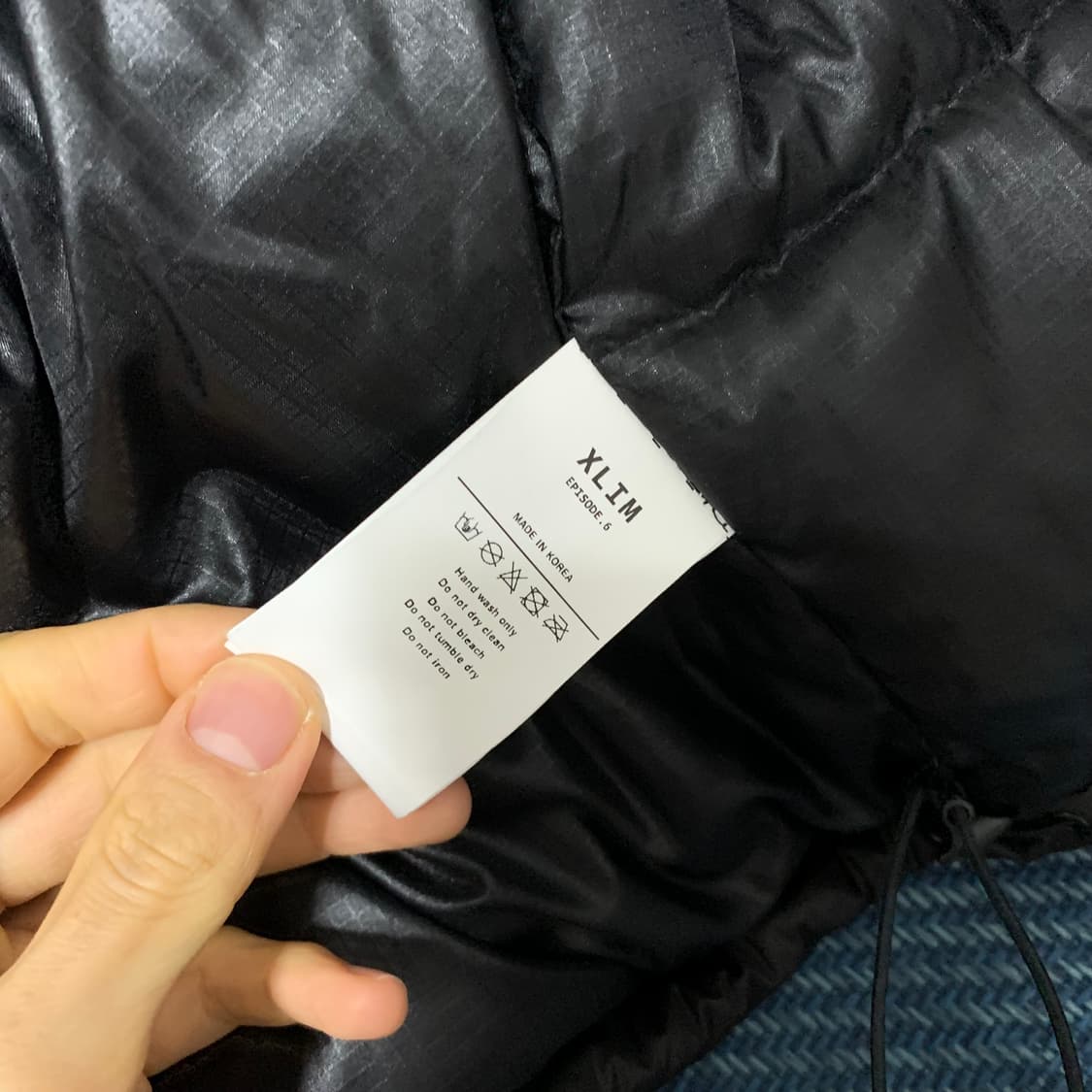 엑슬림 ep.6 패딩 블랙 상품이미지6