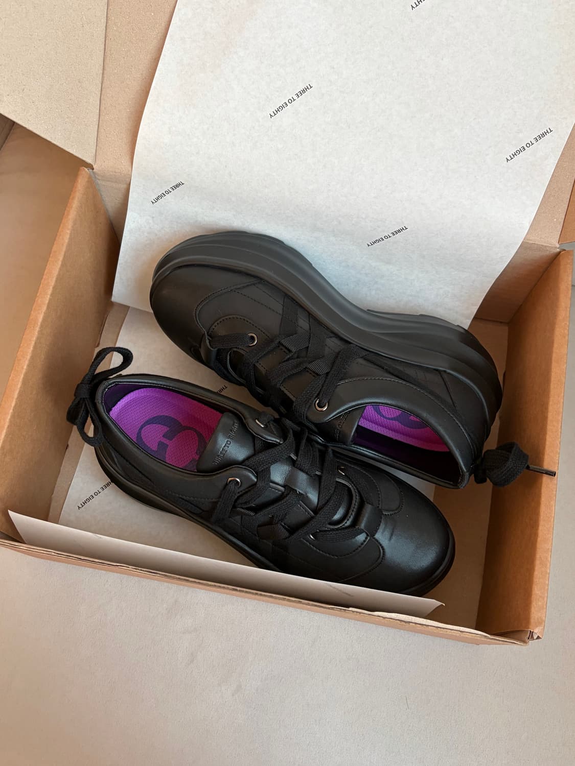 새상품) 쓰리투에이티 플랫폼 스트랩 스니커즈 상품이미지1