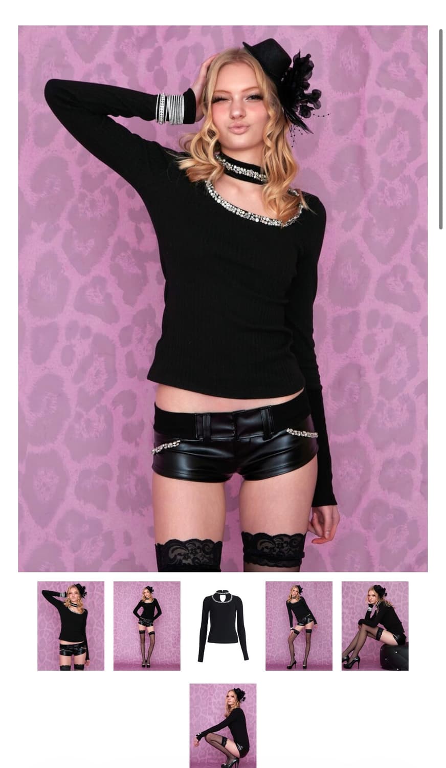 베메클 쥬얼초커티 블랙 상품이미지1