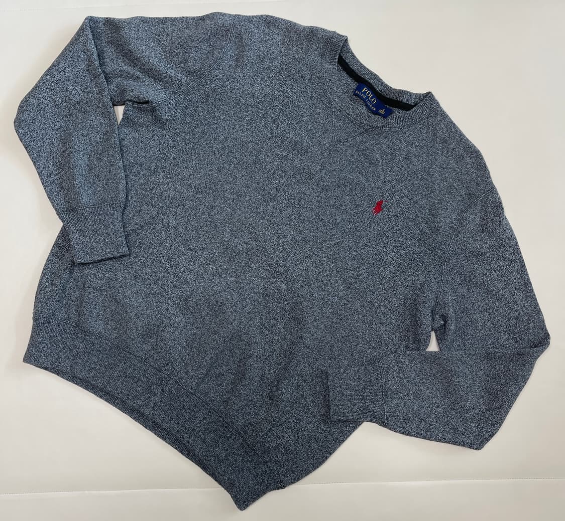 폴로 랄프로렌 그레이 코튼 니트스웨터 상품이미지1
