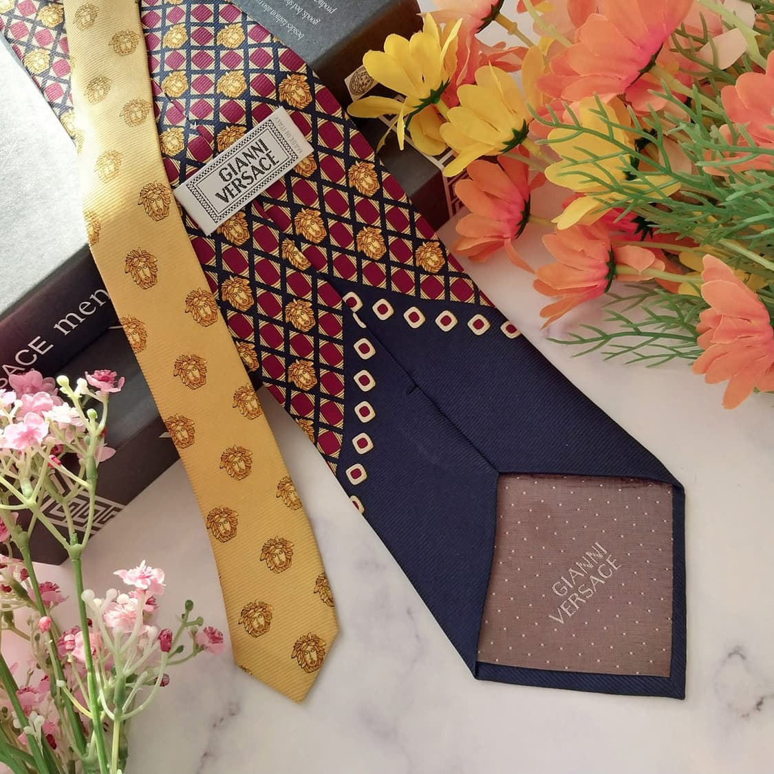 베르사체 실크 메두사 패턴 넥타이 9.9cm A~B등급 K1394
 상품이미지6
