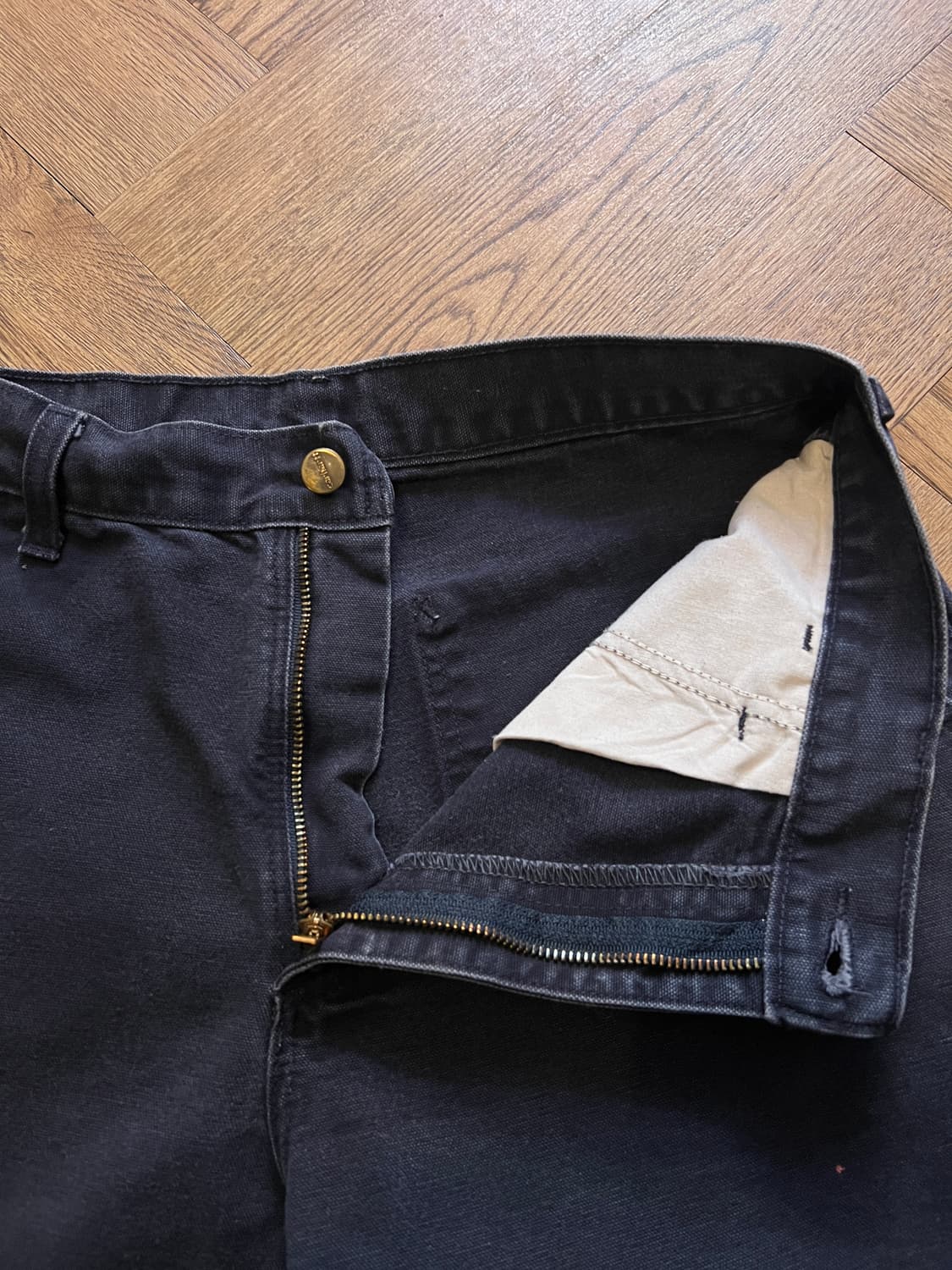 [31]칼하트 USA 미드나잇 네이비 빈티지 워싱 카펜터 워크 팬츠 상품이미지5