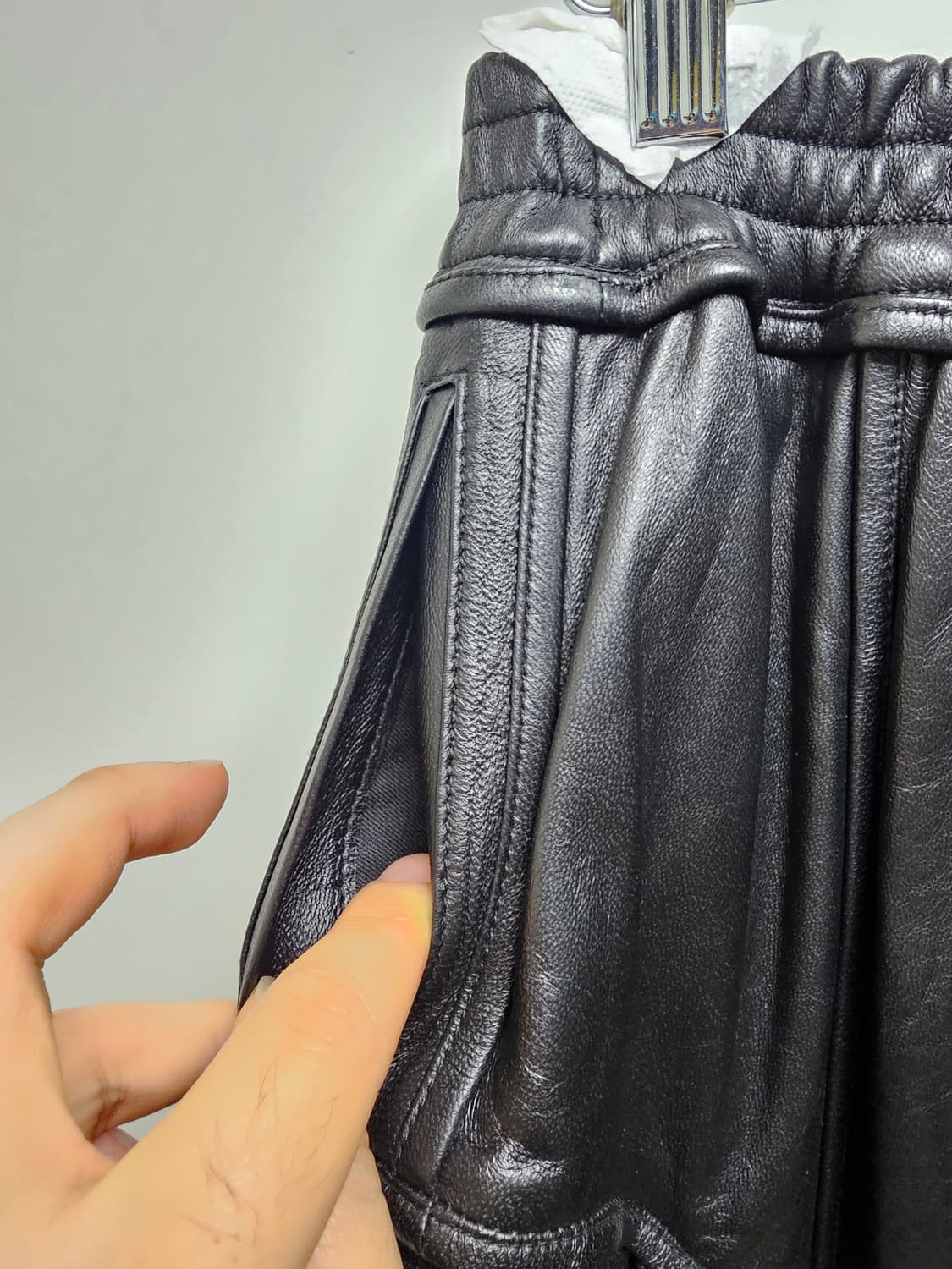 새상품 비뮈에트 bmuet(te) 레더 볼륨 맥시 스커트 상품이미지10