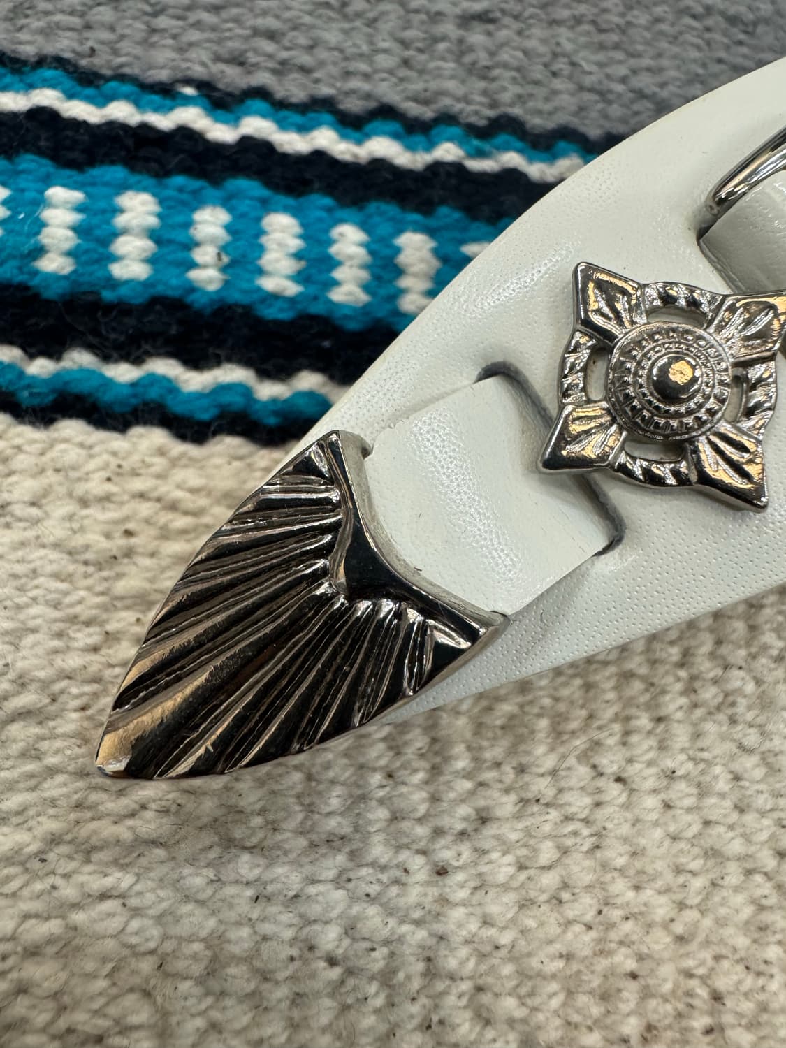 [OS] 토가 아카이브 메탈릭 레더 헤어클립 상품이미지4