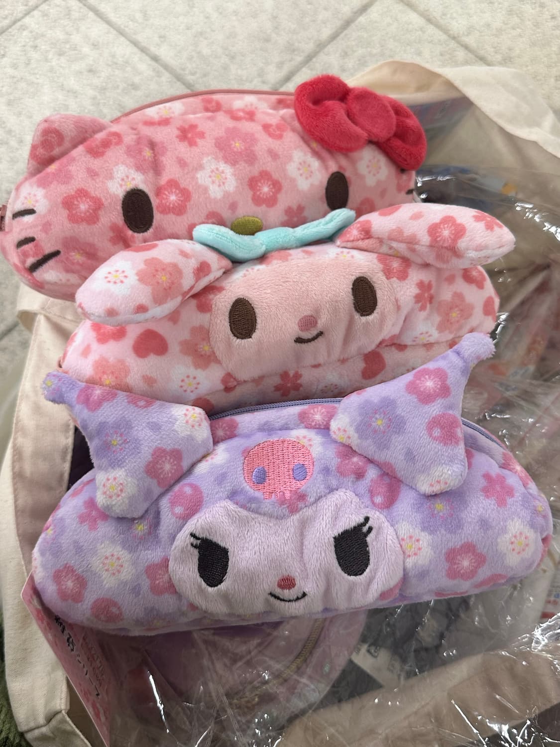 산리오 벚꽃 필통 파우치 케이스 (개당 가격) 상품이미지1