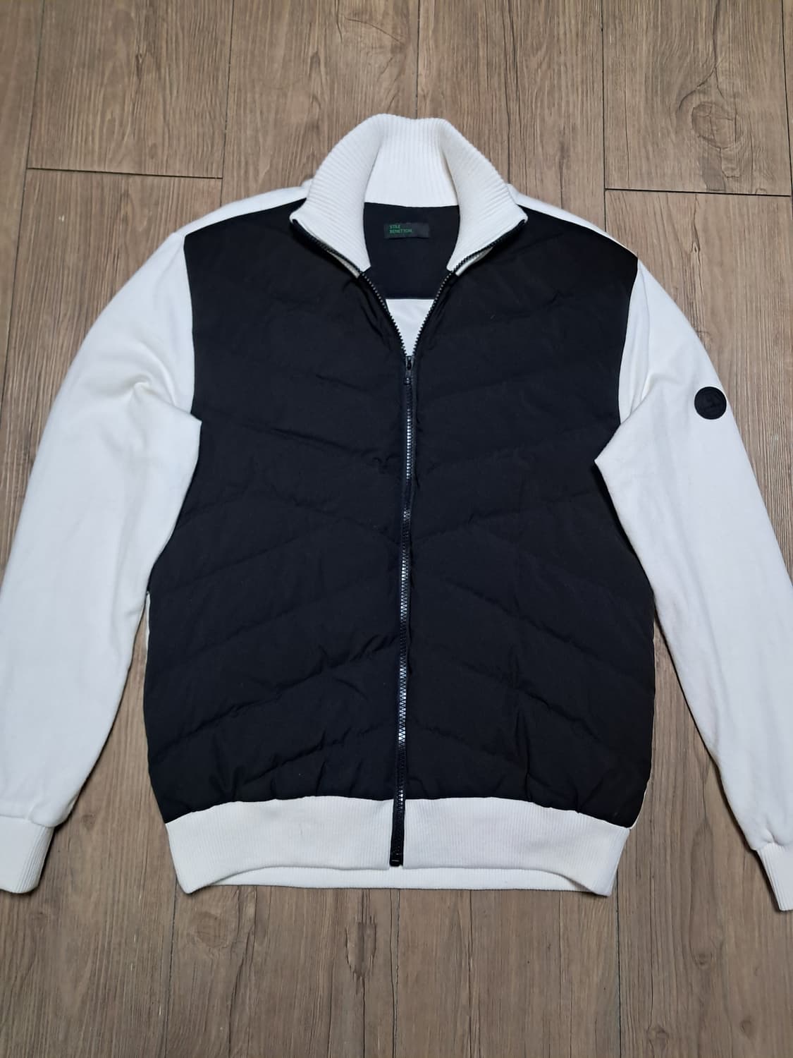 베네통 패딩 니트 집업 남성95  상품이미지1