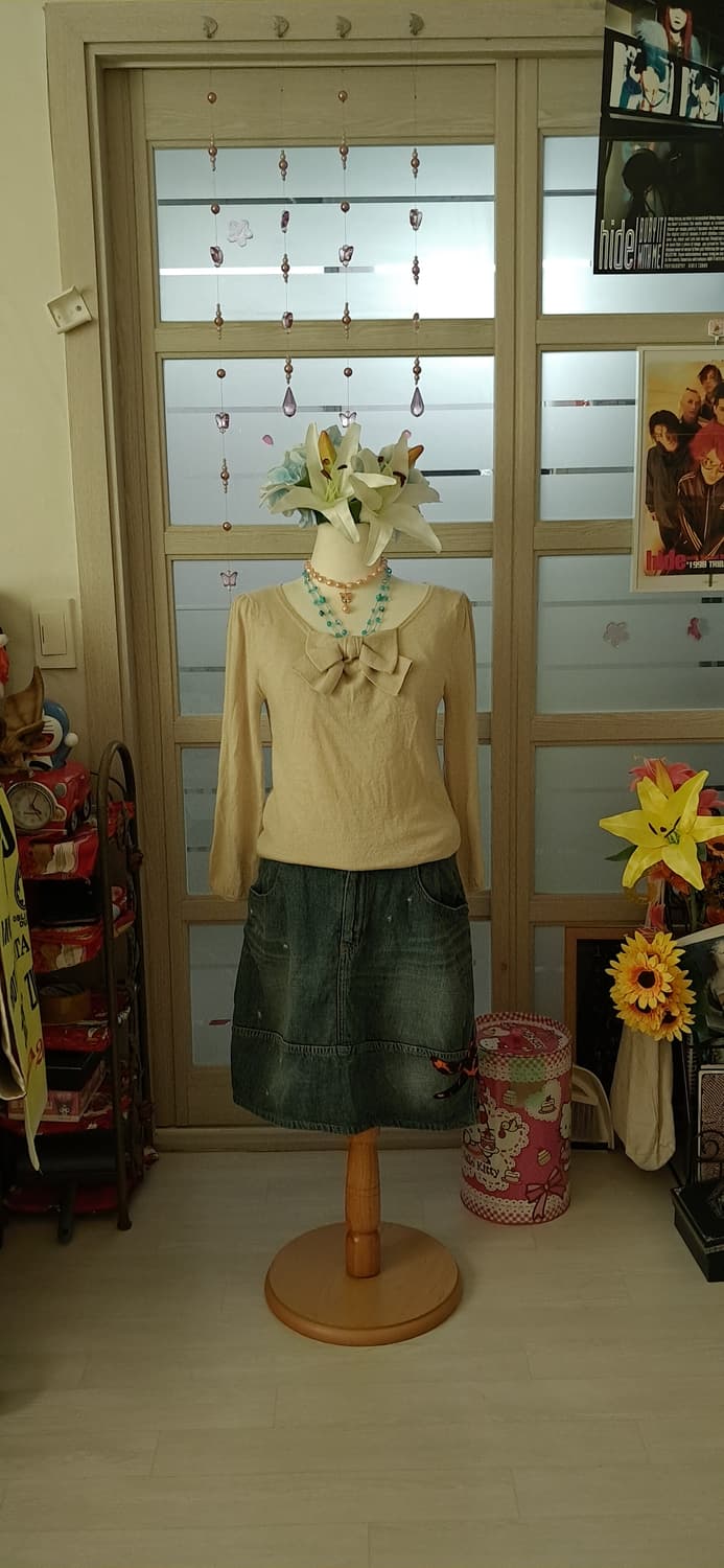 밀크라떼 리본 니트 상품이미지2