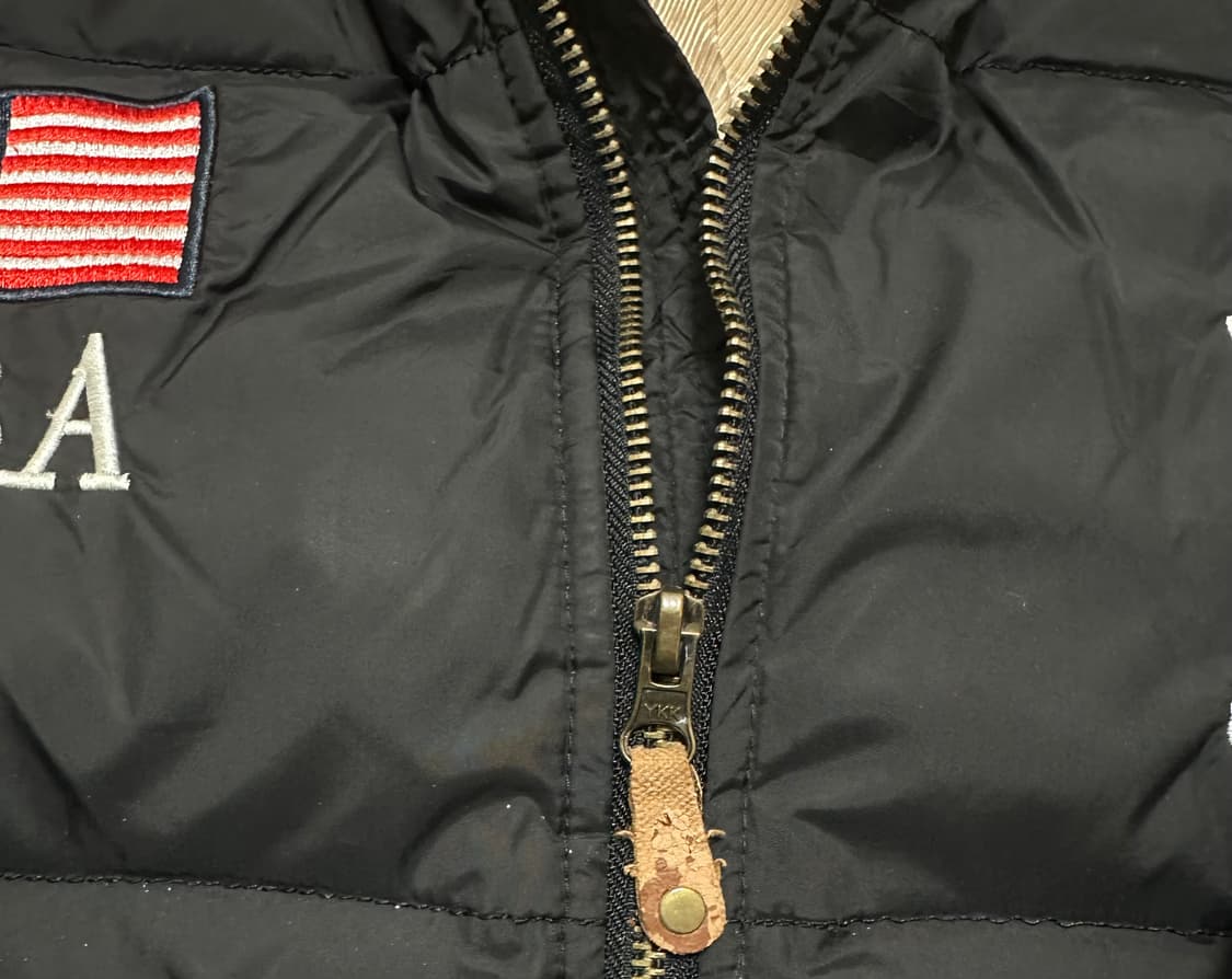 [ XL ] 폴로 빅포니 성조기 패딩 블랙 상품이미지5