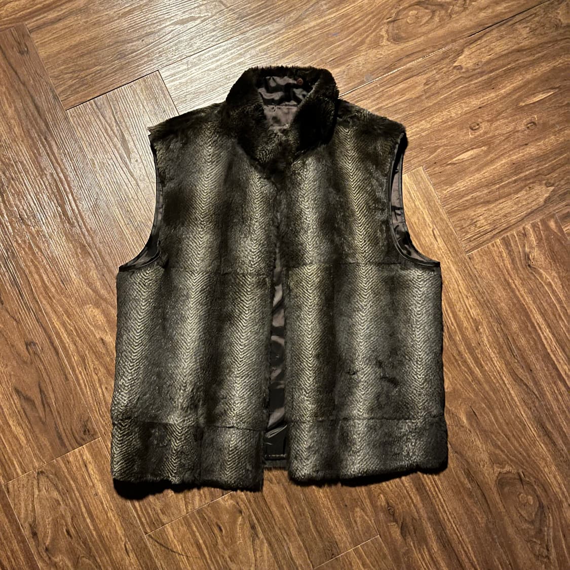 Galaxy Rabbit Fur Leather Jacket L 상품이미지7