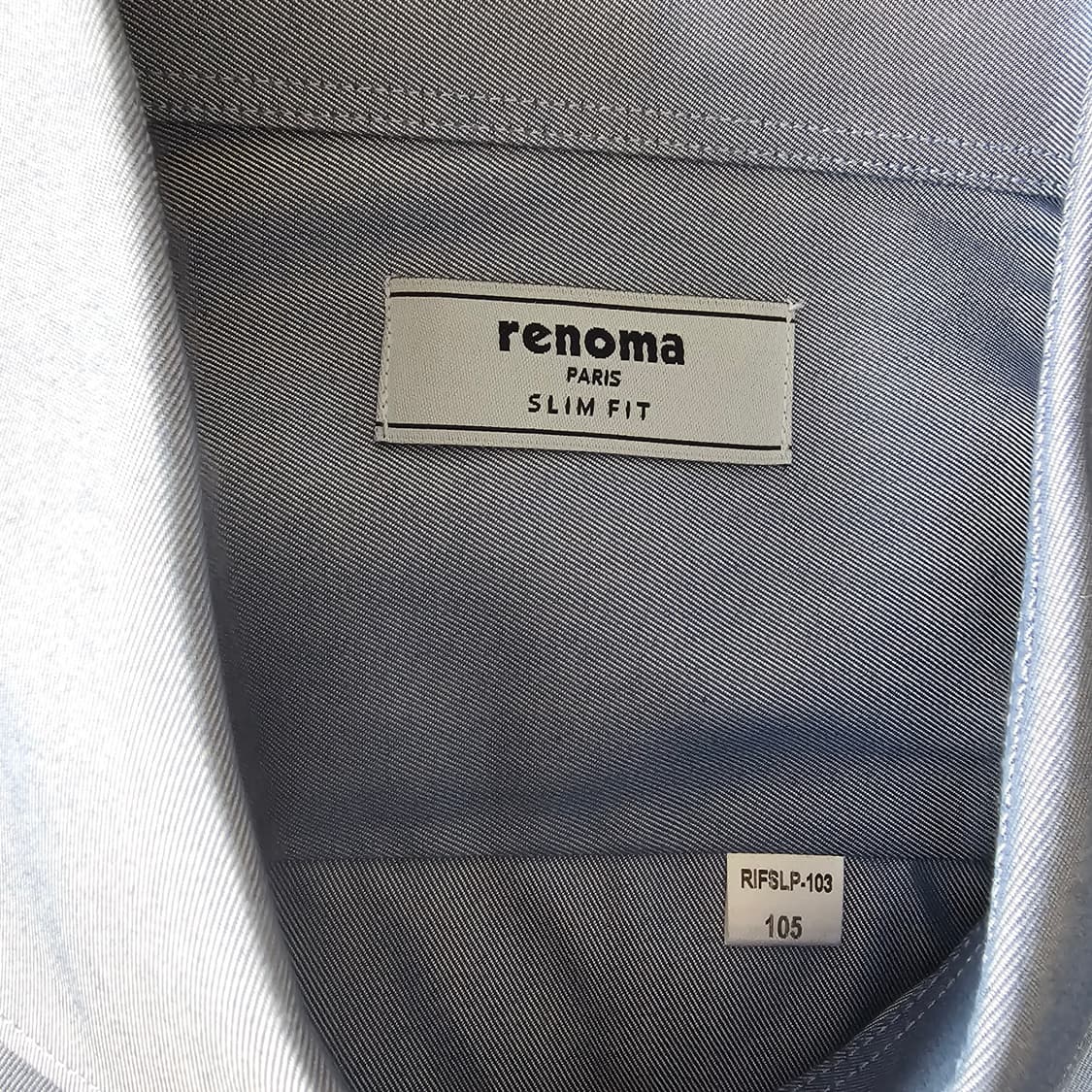 105 L XL 새제품) 레노마 드레스 정장 파티 행사 셔츠 남자 블루 상품이미지4