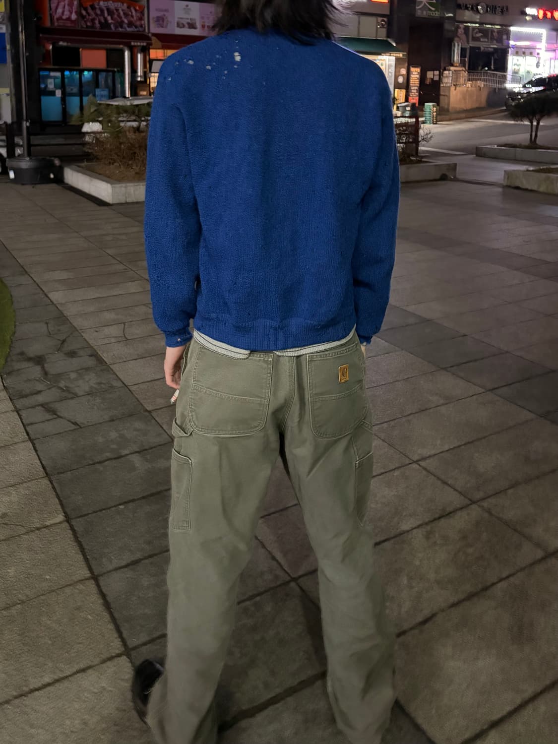 60s-70s 디스트레스 모헤어 가디건 상품이미지2