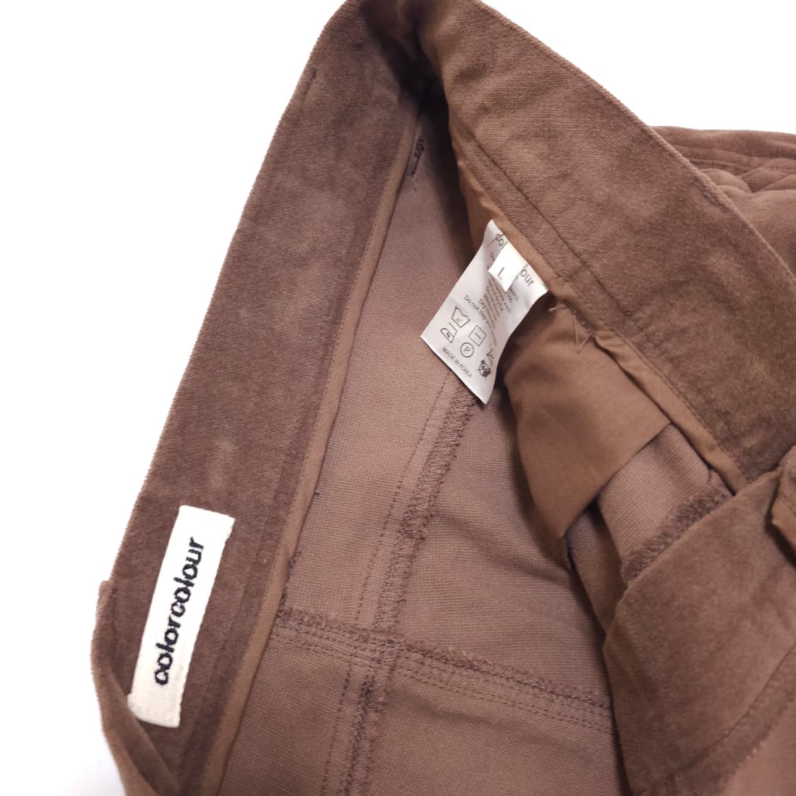 Colorcolour 컬러컬러 실로폰팬츠 브라운 상품이미지4