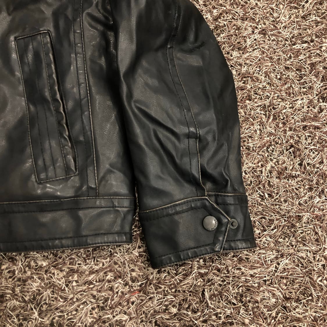 타미힐피거 레더 봄버 라이더 가죽 자켓 상품이미지3