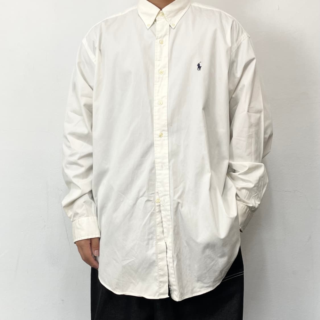 폴로랄프로렌 포니 화이트 오버사이즈 셔츠 상품이미지2