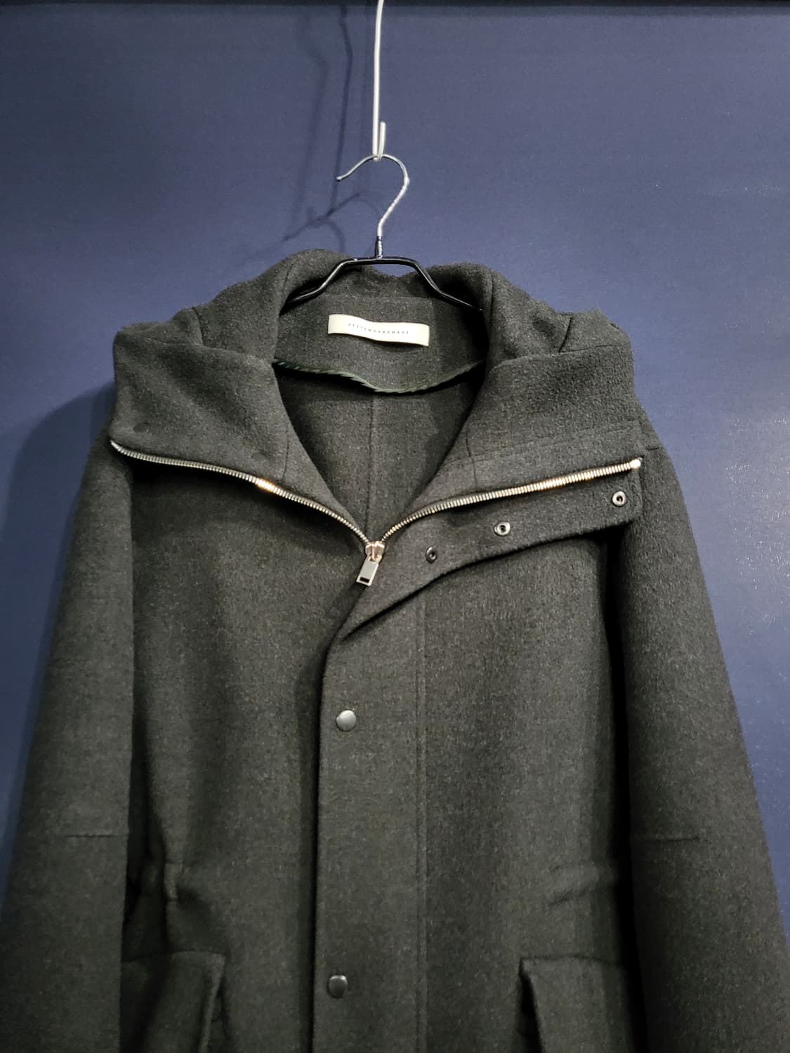 시스템 캐시미어 후드 핸드메이드 세미오버핏 상품이미지2