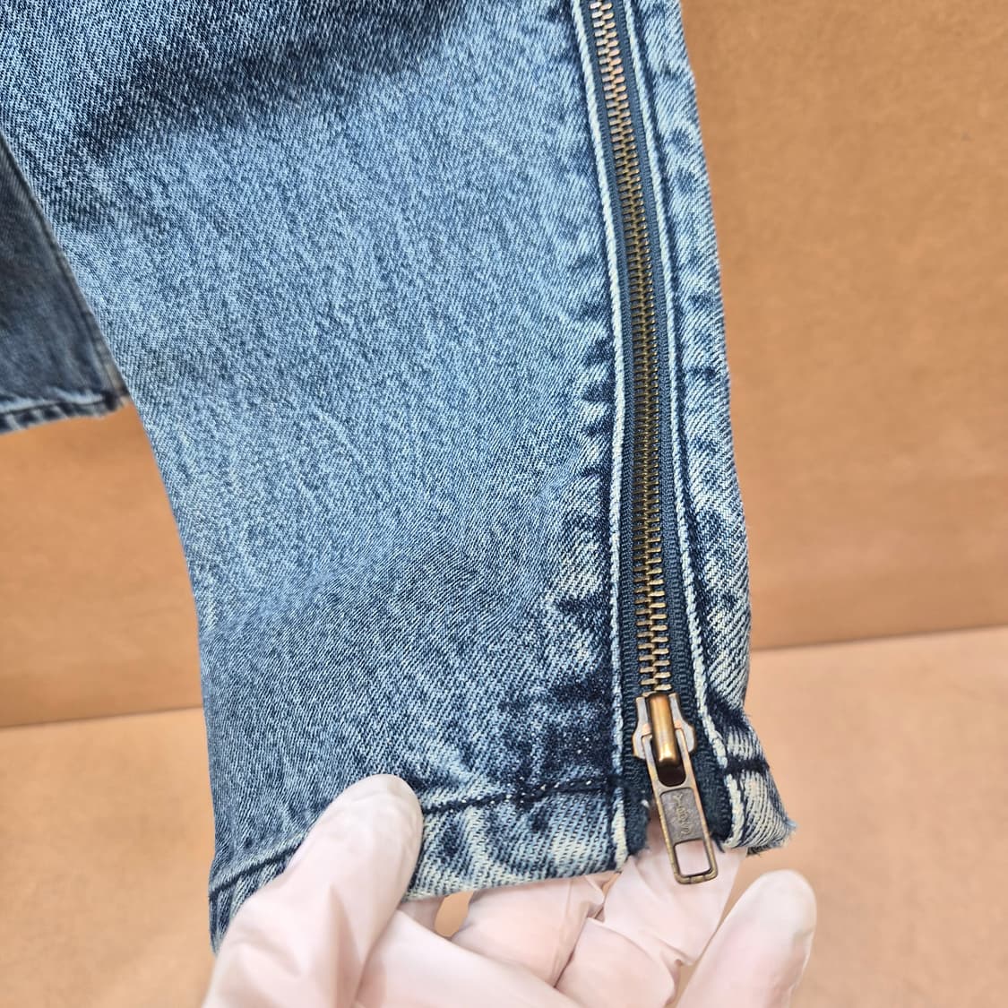 (희귀) 90s 빈티지 게스 사이드 지퍼 데님팬츠 상품이미지2