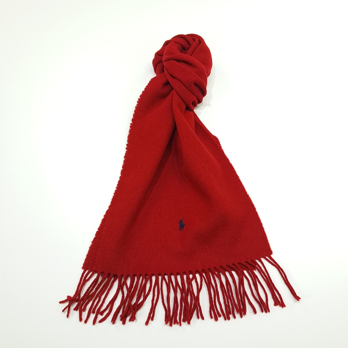 MX271 폴로 랄프로렌 레드 램스울 목도리 머플러 상품이미지1
