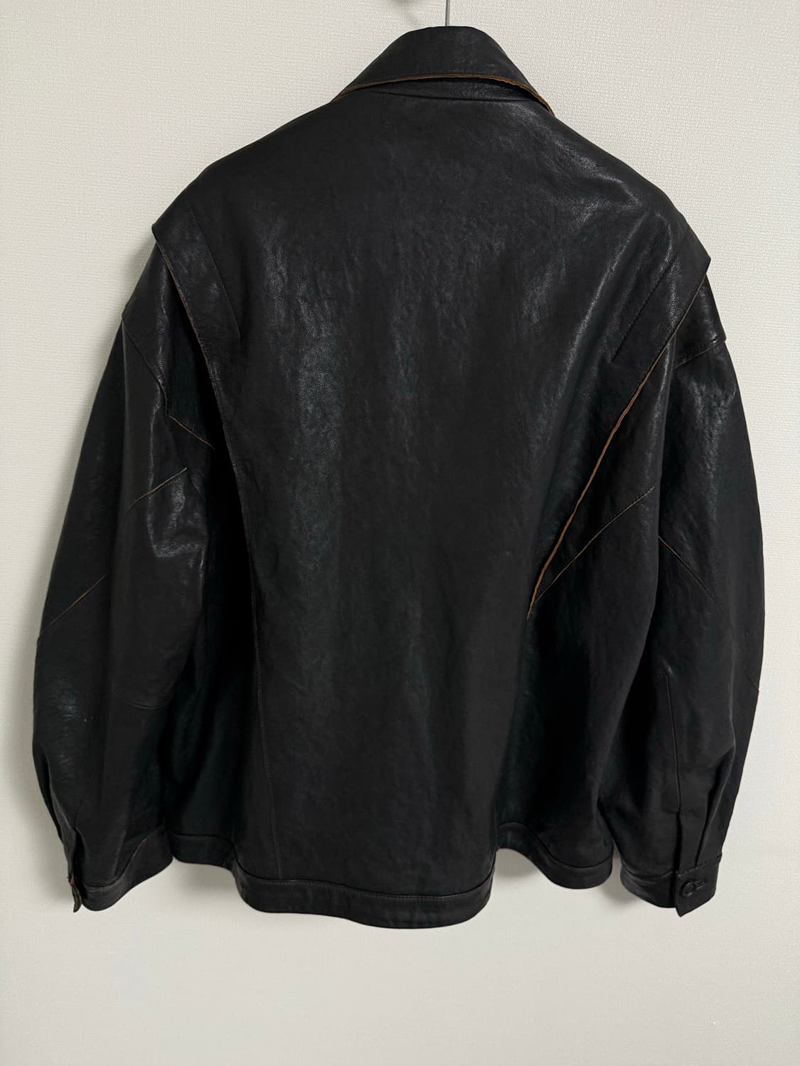 쿠어 라이더스 컷오프 레더 자켓 상품이미지3