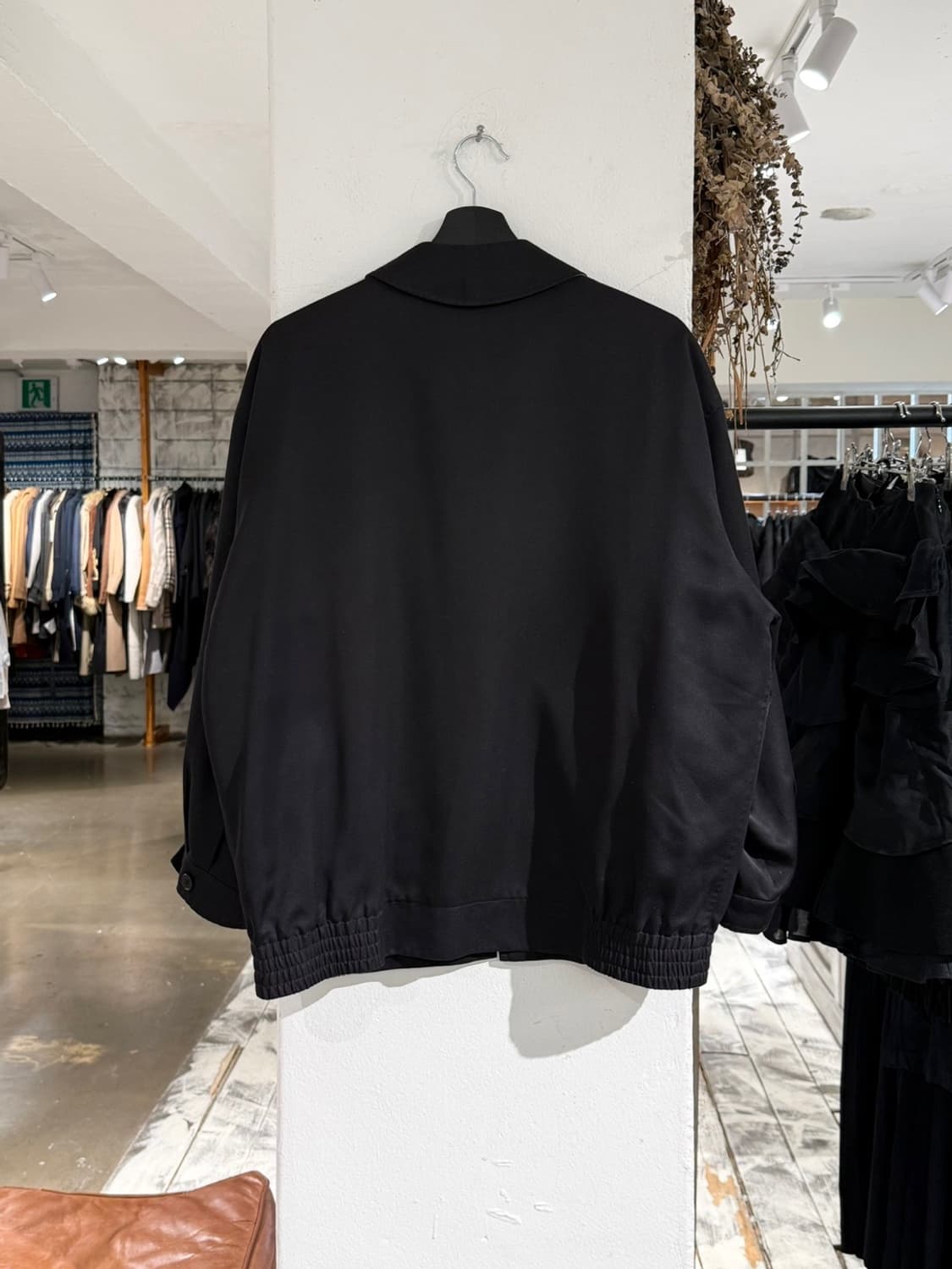 버버리 블랙 클래식 레이온 블루종 자켓 상품이미지6