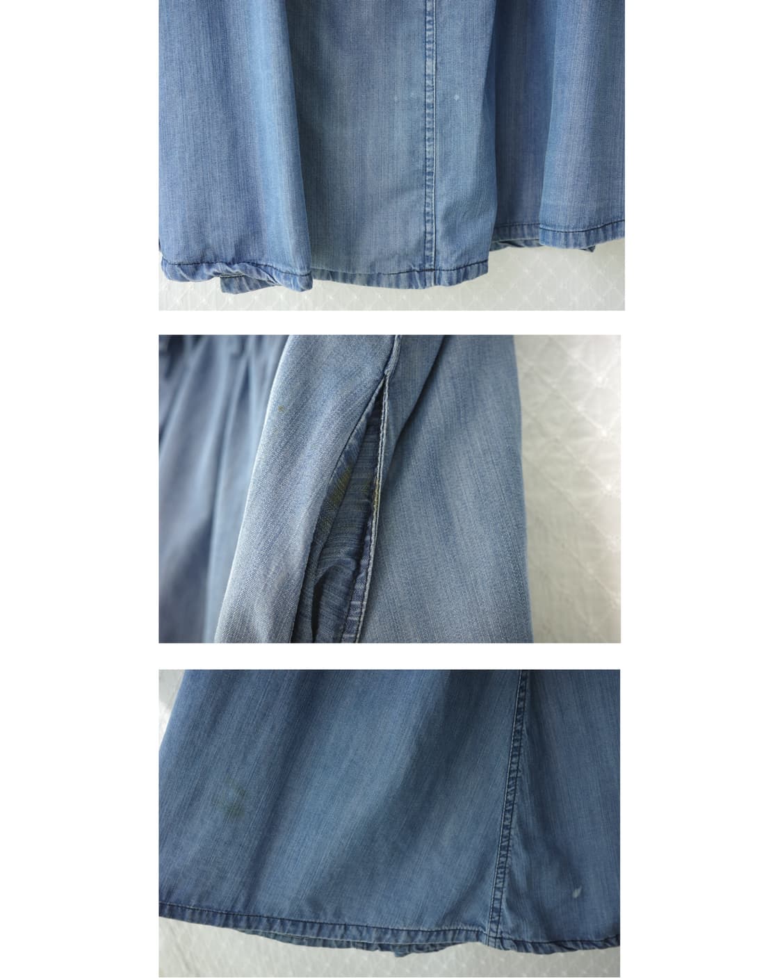 blue denim vintage skirt 상품이미지5