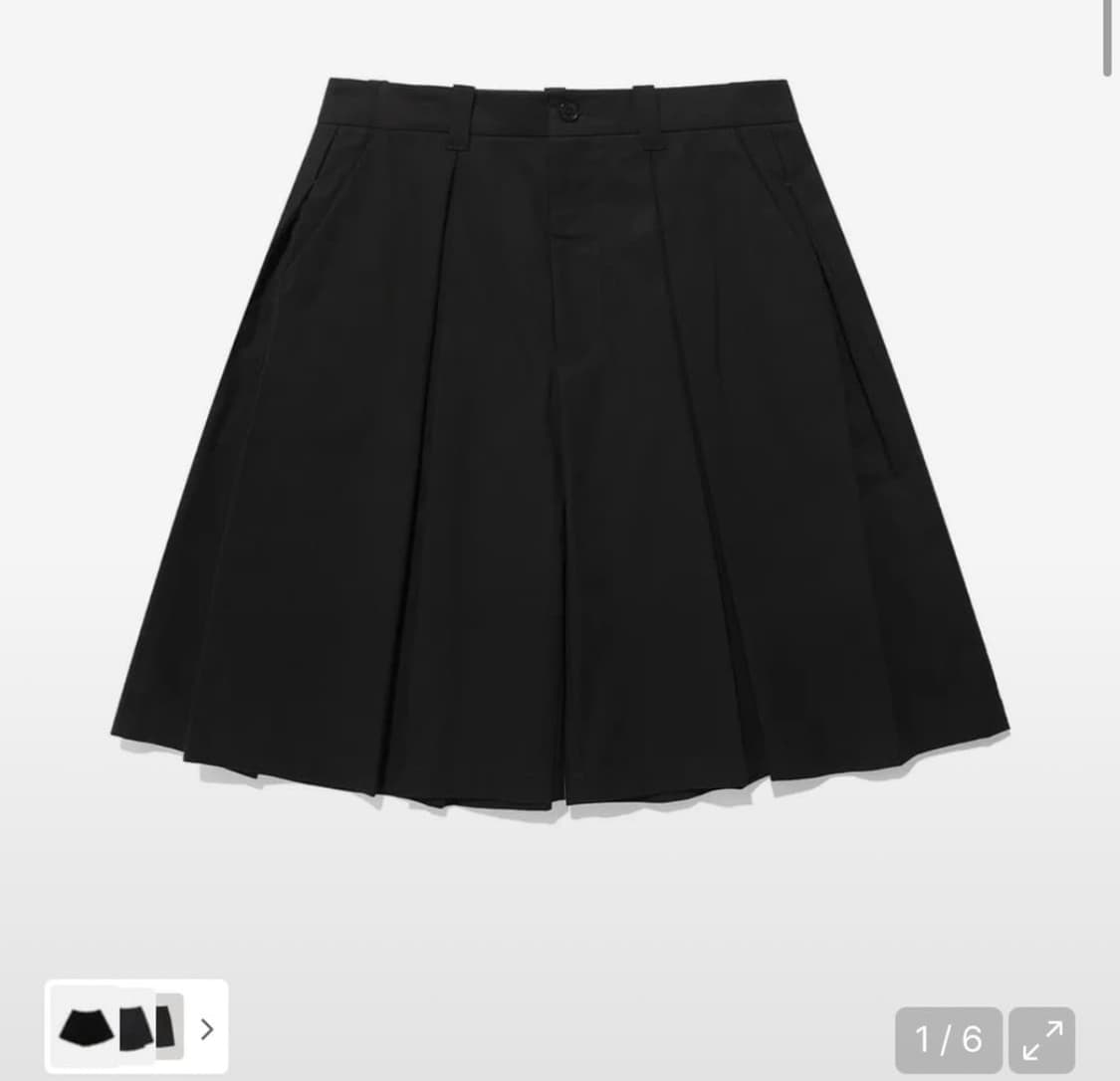 나이스고스트클럽 치마바지 숏츠 DOUBLE PLEATS SHORTS 상품이미지1